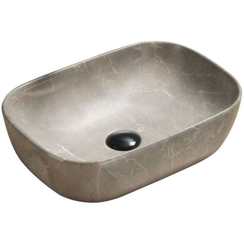 Mexen Rita countertop washbasin 45 x 32 cm, Beige stone - 21084597