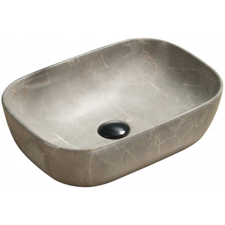 Mexen Rita countertop sink 45 x 32 cm, beige stone - 21084597