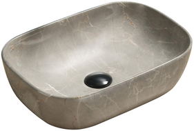 Mexen Rita countertop washbasin 45 x 32 cm, Beige stone - 21084597