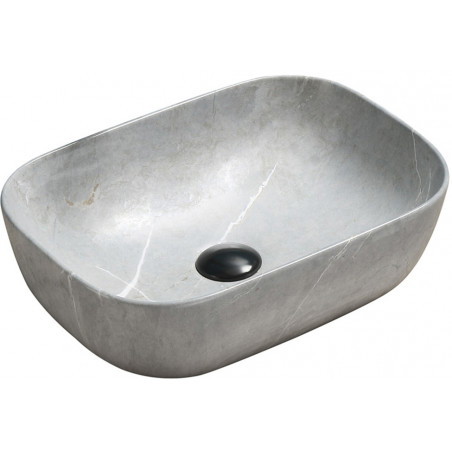Mexen Rita countertop sink 45 x 32 cm, gray stone - 21084596