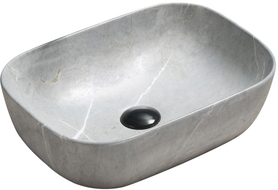Mexen Rita countertop sink 45 x 32 cm, gray stone - 21084596