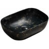 Mexen Rita countertop basin 45 x 32 cm, black stone - 21084594