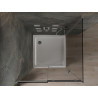 Mexen Omega sliding shower cabin 100 x 100 cm, graphite, chrome + Flat shower tray, white - 825-100-100-01-40-4010