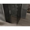 Mexen Omega 100 x 100 cm Sliding Shower Enclosure, Graphite, Chrome - 825-100-100-01-40