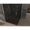 Mexen Omega 100 x 100 cm Sliding Shower Enclosure, Graphite, Chrome - 825-100-100-01-40
