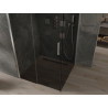 Mexen Omega sliding shower cabin 100 x 100 cm, graphite, chrome - 825-100-100-01-40