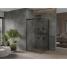 Mexen Omega sliding shower cabin 100 x 100 cm, transparent, black - 825-100-100-70-00