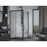 Mexen Apia sliding shower cabin 100 x 100 cm, transparent, black - 840-100-100-70-00