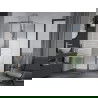 Mexen Apia extendable shower cubicle 100 x 100 cm, Stripes, Chrome - 840-100-100-01-20