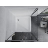 Mexen Apia sliding shower enclosure 90 x 90 cm, transparent, chrome + Flat shower tray - 840-090-090-01-00-4010