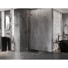 Mexen Lunar Shower Enclosure Hinged Left 100 x 70 cm, Transparent, Brushed Copper - 834-100-070-65-00-L