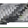 Mexen Apia extendable shower cubicle 100 x 100 cm, Transparent, Chrome + shower tray Flat - 840-100-100-01-00-4010