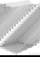 Mexen Lunar left-hinged shower enclosure 100 x 80 cm, transparent, brushed copper - 834-100-080-65-00-L