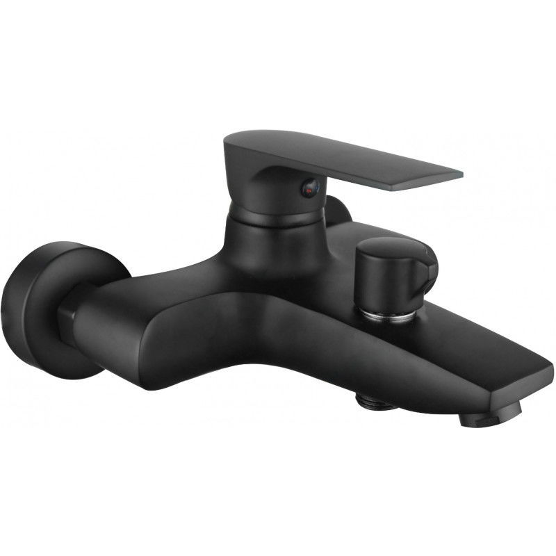 Mexen Axel bathtub mixer tap, Black - 73830-70
