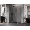 Mexen Lunar shower cabin hinged left 85 x 70 cm, transparent, brushed gun gray - 834-085-070-66-00-L