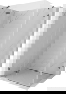 Mexen Lunar Hinged Shower Enclosure Left 100 x 90 cm, Transparent, Brushed Gun Gray - 834-100-090-66-00-L