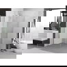 Mexen Exo pivoting shower cabin 95 x 95 cm, transparent, chrome - 817-095-095-01-00
