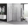 Mexen Exo-S sliding shower cabin 95 x 95 cm, transparent, chrome - 8151-095-095-01-00