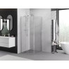 Mexen Exo-S sliding shower cabin 95 x 95 cm, transparent, chrome - 8151-095-095-01-00