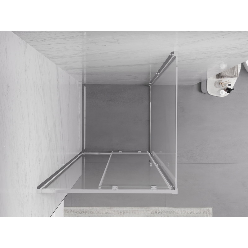 Mexen Exo-S sliding shower cabin 95 x 95 cm, transparent, chrome - 8151-095-095-01-00