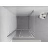 Mexen Exo-S sliding shower cabin 95 x 95 cm, transparent, chrome - 8151-095-095-01-00