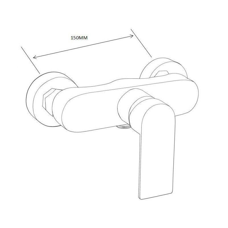 Mexen Royo DF05 shower set, chrome - 72214DF05-00
