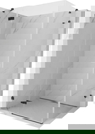 Mexen Lunar shower enclosure hinged left 90 x 70 cm, transparent, black - 834-090-070-70-00-L