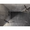 Mexen Lunar Left Hinged Shower Enclosure 85 x 80 cm, Transparent, Black - 834-085-080-70-00-L