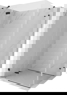 Mexen Lunar left-side hinged shower enclosure 100 x 90 cm, transparent, black - 834-100-090-70-00-L