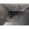 Mexen Lunar left hinged shower cabin 80 x 80 cm, transparent, gun metal - 834-080-080-95-00-L