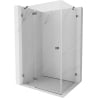 Mexen Lunar left-hinged shower enclosure 100 x 80 cm, transparent, gun metal - 834-100-080-95-00-L