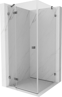 Mexen Lunar shower enclosure left-hinged 100 x 100 cm, transparent, gun metal - 834-100-100-95-00-L