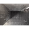 Mexen Lunar shower enclosure left-hinged 75 x 70 cm, transparent, brushed nickel - 834-075-070-97-00-L