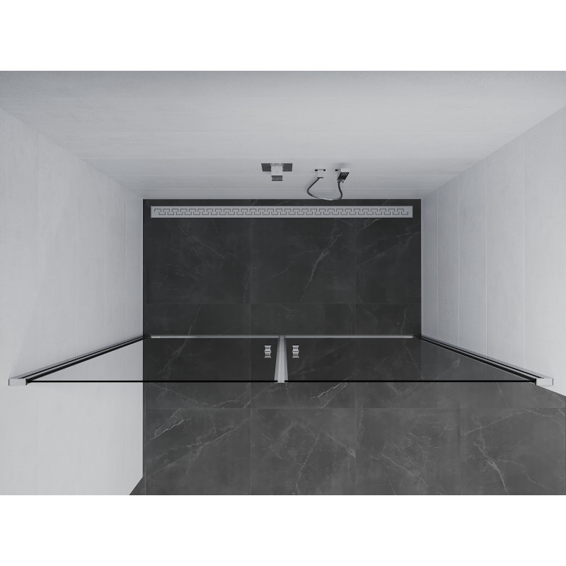 Mexen Pretoria Duo hinged shower doors 160 cm, transparent, chrome - 852-160-000-02-00