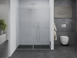 Mexen Pretoria Duo Swing Shower Doors 180 cm, Transparent, Chrome - 852-180-000-02-00