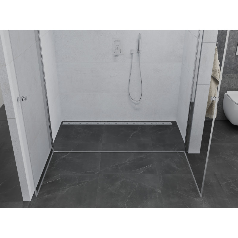 Mexen Pretoria Duo Swing Shower Doors 180 cm, Transparent, Chrome - 852-180-000-02-00