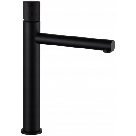 Mexen Elba One high washbasin mixer tap, Black - 74111-70