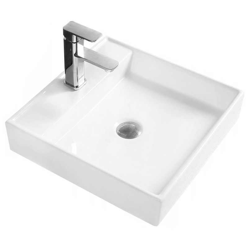 Mexen Blanca countertop washbasin 44 x 44 cm, White - 21624400