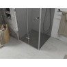 Mexen Lima folding shower cabin 90 x 90 cm, graphite, chrome - 856-090-090-01-40