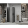 Mexen Lima folding shower cabin 90 x 90 cm, graphite, chrome - 856-090-090-01-40