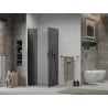 Mexen Lima folding shower enclosure 90 x 90 cm, graphite, chrome - 856-090-090-01-40