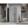 Mexen Lima folding shower cabin 90 x 100 cm, graphite, chrome - 856-090-100-01-40