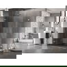 Mexen Lunar-F Duo folding shower enclosure 80 x 75 cm, transparent, chrome - 836-080L-075P-01-00