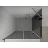 Mexen Lima folding shower enclosure 100 x 90 cm, graphite, chrome - 856-100-090-01-40