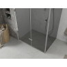 Mexen Lima folding shower enclosure 100 x 90 cm, graphite, chrome - 856-100-090-01-40