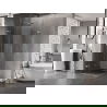 Mexen Lunar-F Duo folding shower cabin 90 x 90 cm, transparent, chrome - 836-090L-090P-01-00
