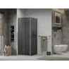 Mexen Lima foldable shower cabin 100 x 100 cm, graphite, chrome - 856-100-100-01-40