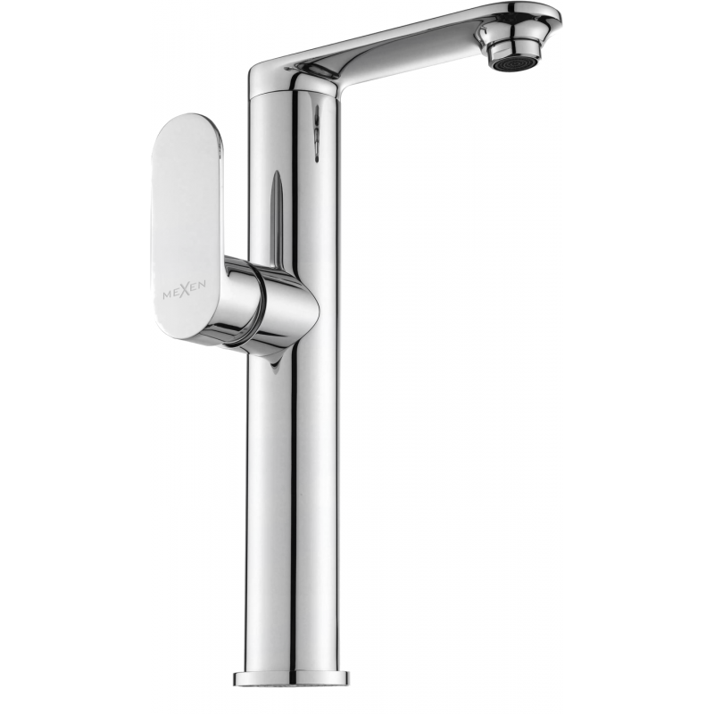 Mexen Milo high side action washbasin mixer tap, Chrome - 71315-00