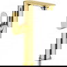 Mexen Milo high side action washbasin mixer tap, Gold - 71315-50