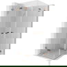 Mexen Lunar-F Duo foldable shower cabin 80 x 80 cm, transparent, rose gold - 836-080L-080P-60-00